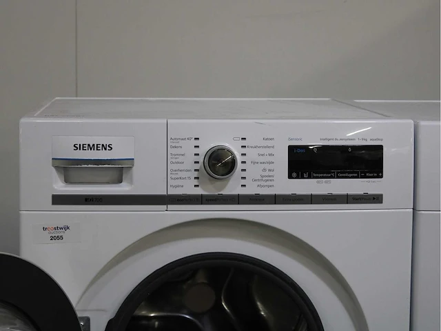 Siemens iq700 isensoric aquastop wasmachine & siemens iq700 isensoric selfcleaning condenser droger - afbeelding 3 van  8