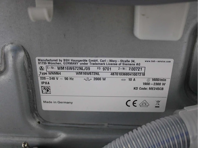 Siemens iq700 isensoric aquastop wasmachine & siemens iq700 isensoric selfcleaning condenser droger - afbeelding 5 van  8