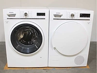 Siemens iq700 isensoric aquastop wasmachine & siemens iq700 isensoric selfcleaning condenser droger - afbeelding 1 van  8