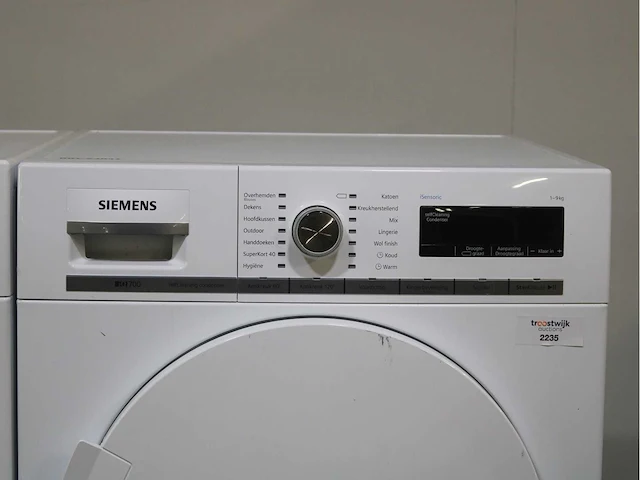 Siemens iq700 isensoric aquastop wasmachine & siemens iq700 isensoric selfcleaning condenser droger - afbeelding 6 van  8