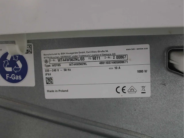 Siemens iq700 isensoric aquastop wasmachine & siemens iq700 isensoric selfcleaning condenser droger - afbeelding 8 van  8