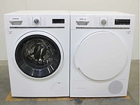 Siemens iq700 isensoric aquastop wasmachine & siemens iq700 isensoric selfcleaning condenser wasdroger - afbeelding 1 van  8