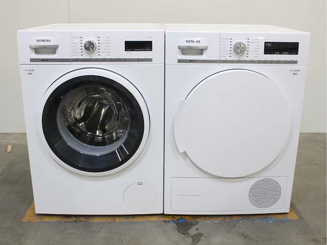 Siemens iq700 isensoric aquastop wasmachine & siemens iq700 isensoric selfcleaning condenser wasdroger - afbeelding 1 van  8