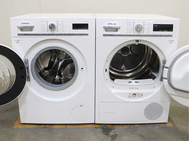 Siemens iq700 isensoric aquastop wasmachine & siemens iq700 isensoric selfcleaning condenser wasdroger - afbeelding 2 van  8