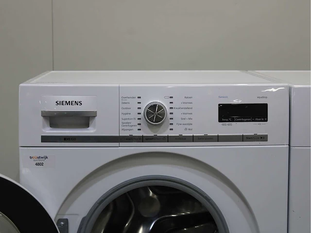 Siemens iq700 isensoric aquastop wasmachine & siemens iq700 isensoric selfcleaning condenser wasdroger - afbeelding 3 van  8