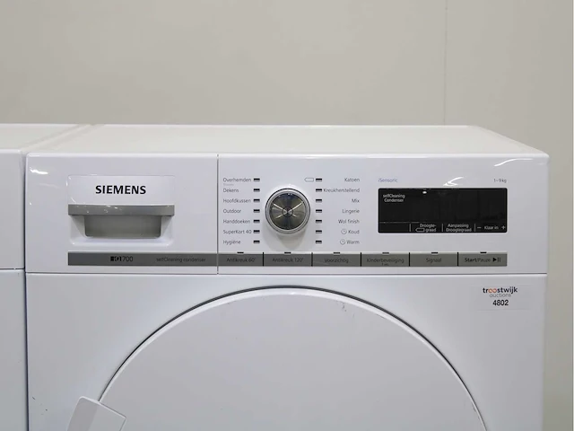 Siemens iq700 isensoric aquastop wasmachine & siemens iq700 isensoric selfcleaning condenser wasdroger - afbeelding 6 van  8