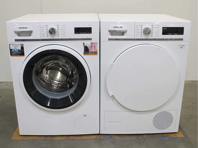 Siemens iq700 isensoric aquastop wasmachine & siemens iq700 isensoric selfcleaning condenser wasdroger - afbeelding 2 van  8