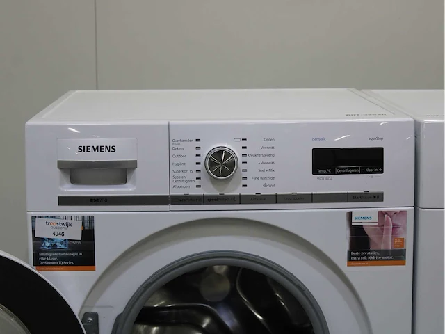 Siemens iq700 isensoric aquastop wasmachine & siemens iq700 isensoric selfcleaning condenser wasdroger - afbeelding 3 van  8