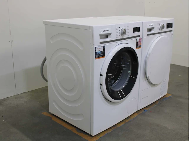 Siemens iq700 isensoric aquastop wasmachine & siemens iq700 isensoric selfcleaning condenser wasdroger - afbeelding 4 van  8