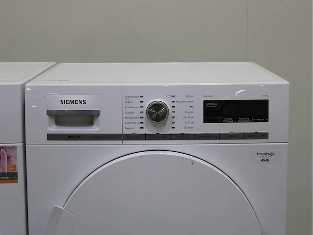 Siemens iq700 isensoric aquastop wasmachine & siemens iq700 isensoric selfcleaning condenser wasdroger - afbeelding 6 van  8