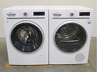 Siemens iq700 isensoric aquastop wasmachine & siemens iq700 isensoric selfcleaning condenser wasdroger - afbeelding 1 van  8