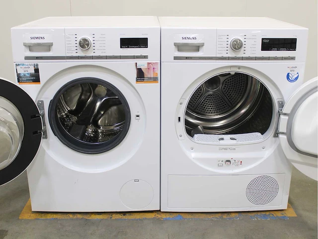 Siemens iq700 isensoric aquastop wasmachine & siemens iq700 isensoric selfcleaning condenser wasdroger - afbeelding 2 van  8