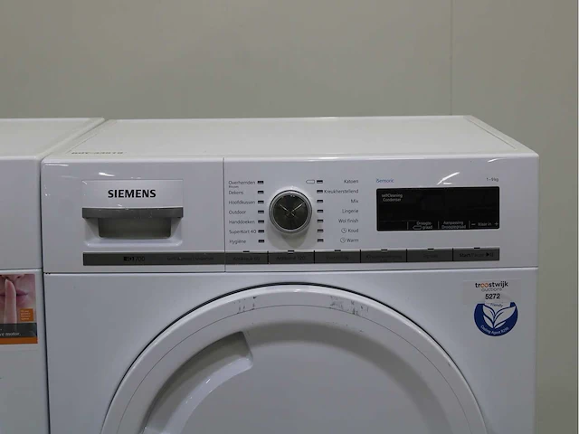 Siemens iq700 isensoric aquastop wasmachine & siemens iq700 isensoric selfcleaning condenser wasdroger - afbeelding 6 van  8