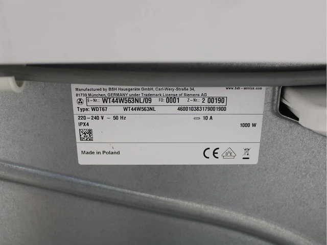 Siemens iq700 isensoric aquastop wasmachine & siemens iq700 isensoric selfcleaning condenser wasdroger - afbeelding 8 van  8