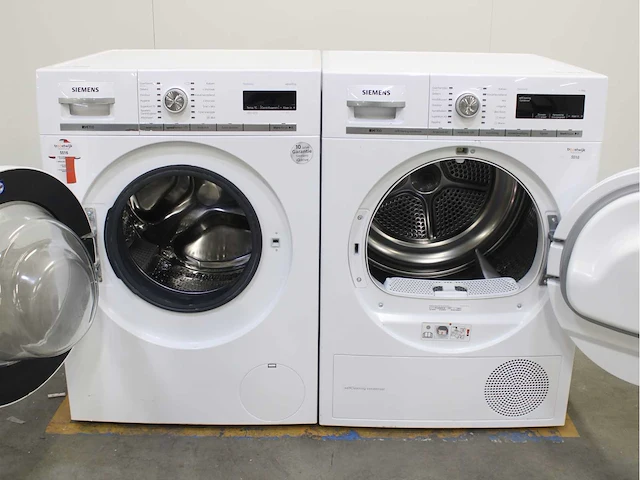 Siemens iq700 isensoric aquastop wasmachine & siemens iq700 isensoric selfcleaning condenser wasdroger - afbeelding 2 van  8