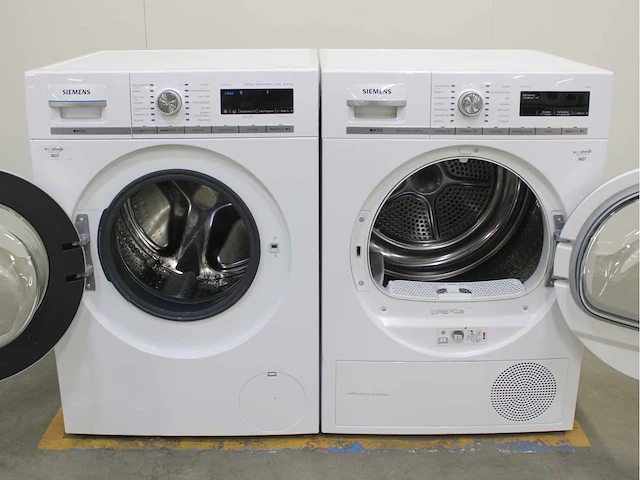 Siemens iq700 isensoric aquastop wasmachine & siemens iq700 isensoric selfcleaning condenser wasdroger - afbeelding 2 van  8