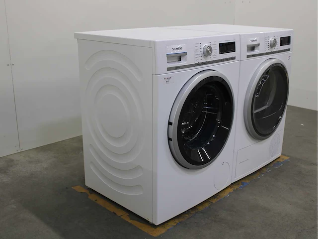 Siemens iq700 isensoric aquastop wasmachine & siemens iq700 isensoric selfcleaning condenser wasdroger - afbeelding 4 van  8