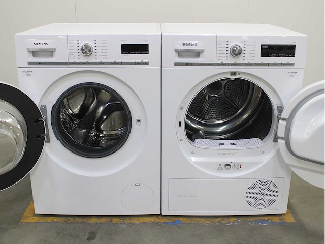 Siemens iq700 isensoric aquastop wasmachine & siemens iq700 isensoric selfcleaning condenser wasdroger - afbeelding 2 van  8