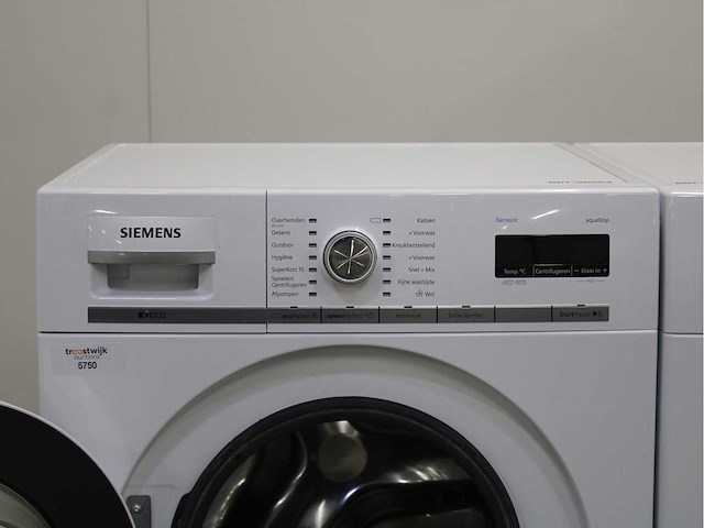Siemens iq700 isensoric aquastop wasmachine & siemens iq700 isensoric selfcleaning condenser wasdroger - afbeelding 3 van  8