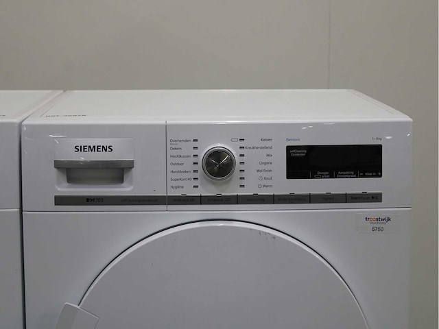 Siemens iq700 isensoric aquastop wasmachine & siemens iq700 isensoric selfcleaning condenser wasdroger - afbeelding 6 van  8