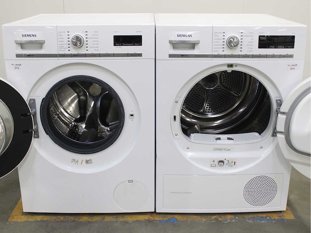 Siemens iq700 isensoric aquastop wasmachine & siemens iq700 isensoric selfcleaning condenser wasdroger - afbeelding 2 van  7