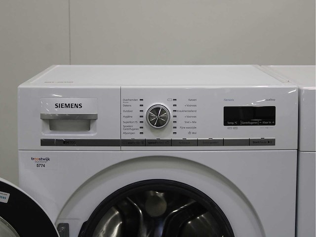 Siemens iq700 isensoric aquastop wasmachine & siemens iq700 isensoric selfcleaning condenser wasdroger - afbeelding 3 van  7