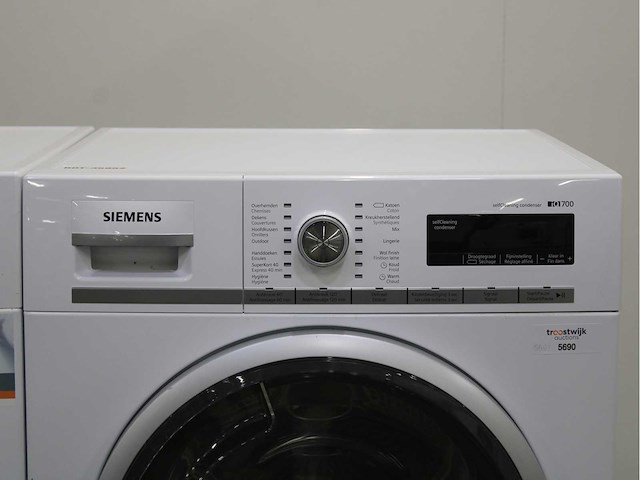 Siemens iq700 isensoric aquastop wasmachine & siemens iq700 selfcleaning condenser wasdroger - afbeelding 6 van  7