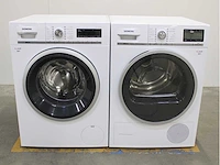 Siemens iq700 isensoric aquastop wasmachine & siemens iq800 isensoric selfcleaning condenser wasdroger - afbeelding 1 van  8