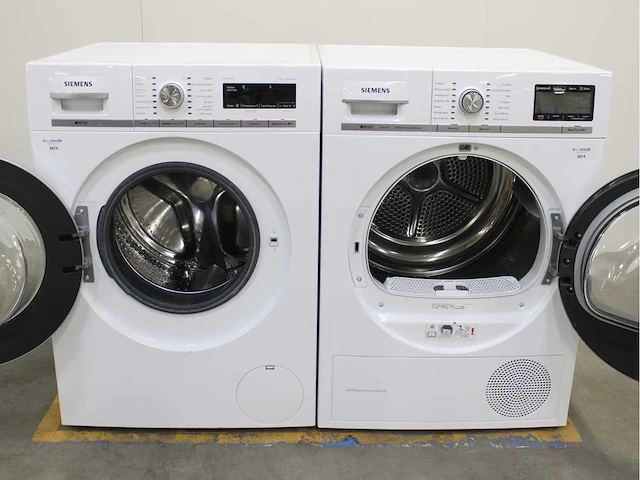 Siemens iq700 isensoric aquastop wasmachine & siemens iq800 isensoric selfcleaning condenser wasdroger - afbeelding 2 van  8