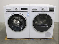 Siemens iq700 isensoric aquastop wasmachine & siemens iq800 isensoric selfcleaning condenser wasdroger - afbeelding 1 van  8