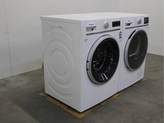 Siemens iq700 isensoric aquastop wasmachine & siemens iq800 isensoric selfcleaning condenser wasdroger - afbeelding 4 van  8