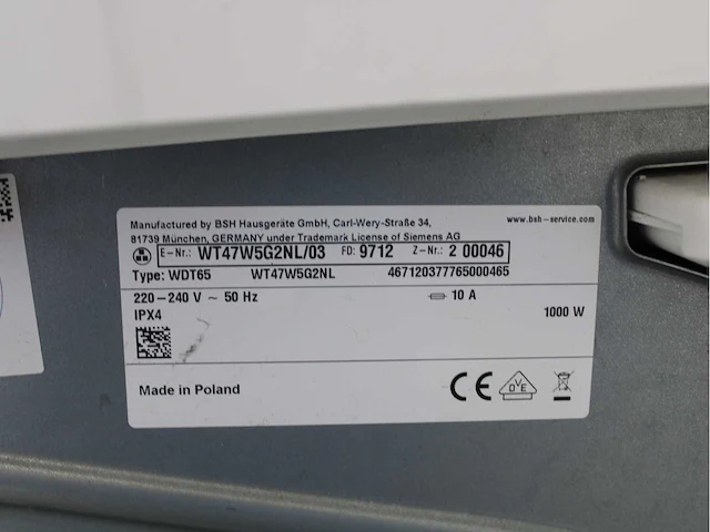 Siemens iq700 isensoric aquastop wasmachines & siemens iq700 isensoric bestcollection selfcleaning condenser wasdrogers - afbeelding 8 van  8