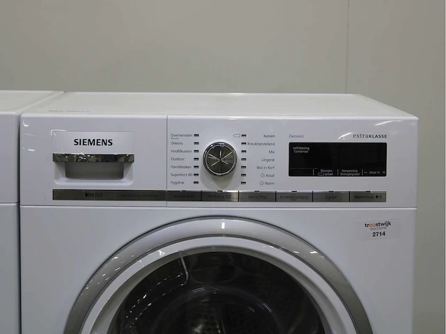 Siemens iq700 isensoric aquastop wasmachines & siemens iq700 isensoric selfcleaning condenser extraklasse wasdrogers - afbeelding 6 van  8