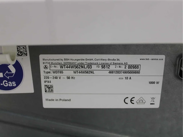 Siemens iq700 isensoric aquastop wasmachines & siemens iq700 isensoric selfcleaning condenser wasdrogers - afbeelding 8 van  8