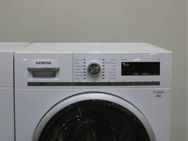 Siemens iq700 isensoric aquastop wasmachines & siemens iq700 isensoric selfcleaning condenser wasdrogers - afbeelding 6 van  8
