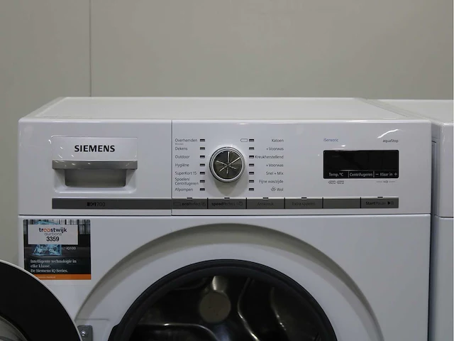 Siemens iq700 isensoric aquastop wasmachines & siemens iq700 isensoric selfcleaning condenser wasdrogers - afbeelding 3 van  8