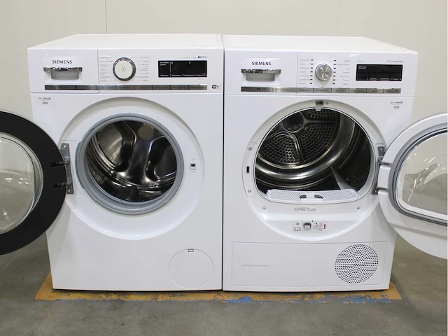 Siemens iq700 isensoric aquastop wifi wasmachine & siemens iq700 isensoric selfcleaning condenser extraklasse wasdroger - afbeelding 2 van  8