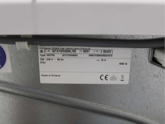Siemens iq700 isensoric aquastop wifi wasmachine & siemens iq700 isensoric selfcleaning condenser extraklasse wasdroger - afbeelding 8 van  8