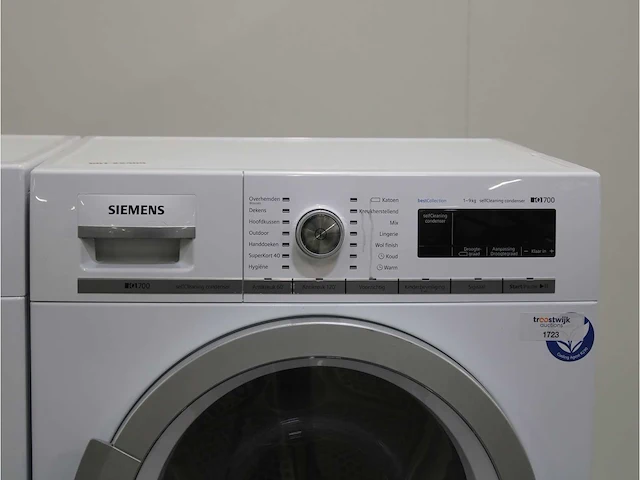 Siemens iq700 isensoric bestcollection aquastop wasmachine & siemens iq700 isensoric selfcleaning condenser bestcollection droger - afbeelding 6 van  8