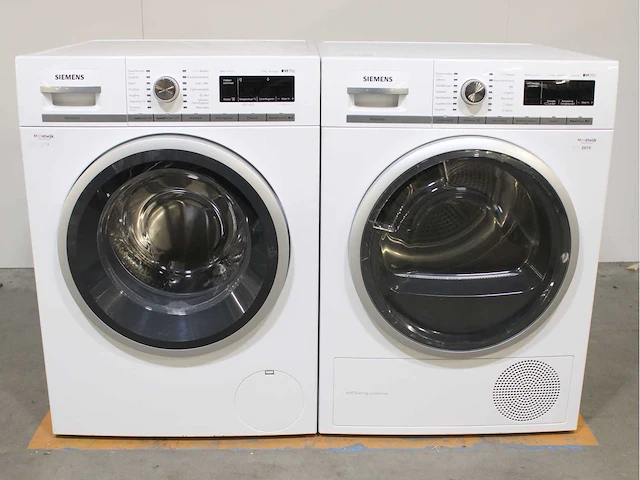 Siemens iq700 isensoric bestcollection aquastop wasmachine & siemens iq700 isensoric selfcleaning condenser bestcollection droger - afbeelding 1 van  8
