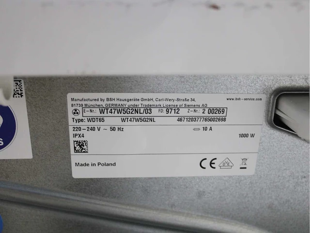 Siemens iq700 isensoric bestcollection aquastop wasmachine & siemens iq700 isensoric selfcleaning condenser bestcollection droger - afbeelding 8 van  8