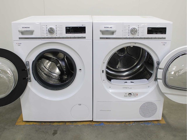 Siemens iq700 isensoric bestcollection aquastop wasmachine & siemens iq700 isensoric selfcleaning condenser wasdroger - afbeelding 2 van  8