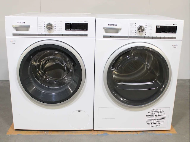 Siemens iq700 isensoric bestcollection aquastop wasmachine & siemens iq700 selfcleaning condenser droger - afbeelding 1 van  8