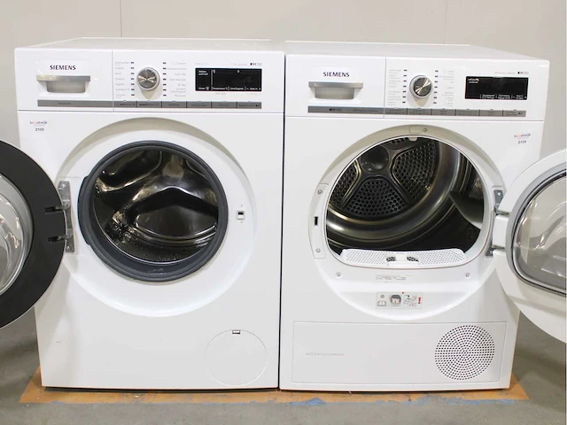 Siemens iq700 isensoric bestcollection aquastop wasmachine & siemens iq700 selfcleaning condenser droger - afbeelding 2 van  8