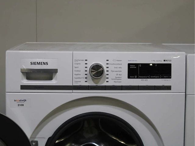 Siemens iq700 isensoric bestcollection aquastop wasmachine & siemens iq700 selfcleaning condenser droger - afbeelding 3 van  8