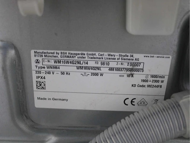 Siemens iq700 isensoric bestcollection aquastop wasmachine & siemens iq700 selfcleaning condenser droger - afbeelding 5 van  8