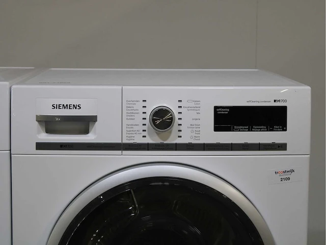 Siemens iq700 isensoric bestcollection aquastop wasmachine & siemens iq700 selfcleaning condenser droger - afbeelding 6 van  8
