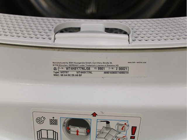 Siemens iq700 isensoric bestcollection aquastop wasmachine & siemens iq800 isensoric selfcleaning condenser wifi wasdroger - afbeelding 7 van  7