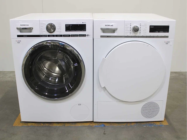 Siemens iq700 isensoric bestcollection aquastop wifi wasmachine & siemens iq700 isensoric selfcleaning condenser wasdroger - afbeelding 1 van  8