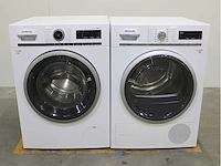 Siemens iq700 isensoric intelligentdosing system aquastop wasmachine & siemens iq700 isensoric selfcleaning condenser wasdroger - afbeelding 1 van  7